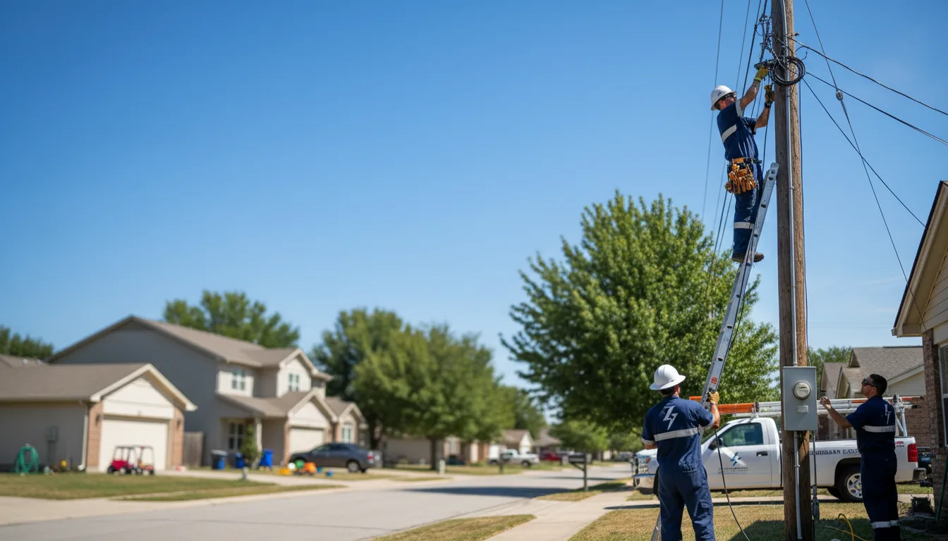 Residential electrician providing installation services in Matlock, IA